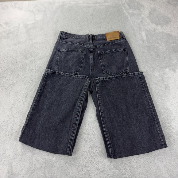 Denim Forum Farrah High Rise Wide Leg Black Jeans 28x27 - Picture 12 of 12